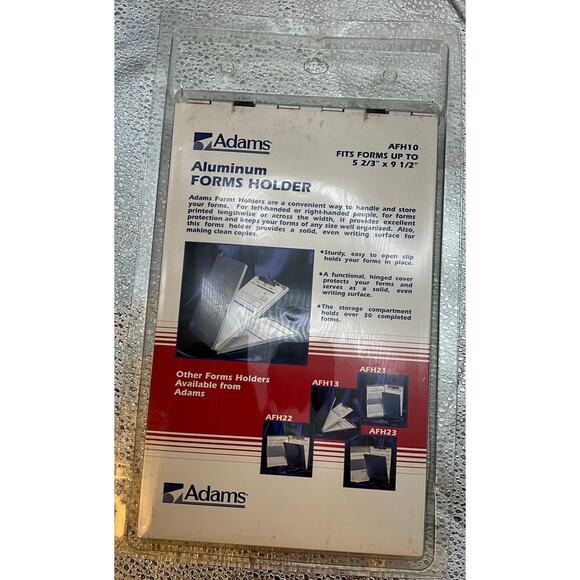 Adams Snapak Aluminum Top-Open Forms Folder 3/8" Clip 5 2/3 x 9 1/2 Sheets AFH10 - Picture 2 of 5